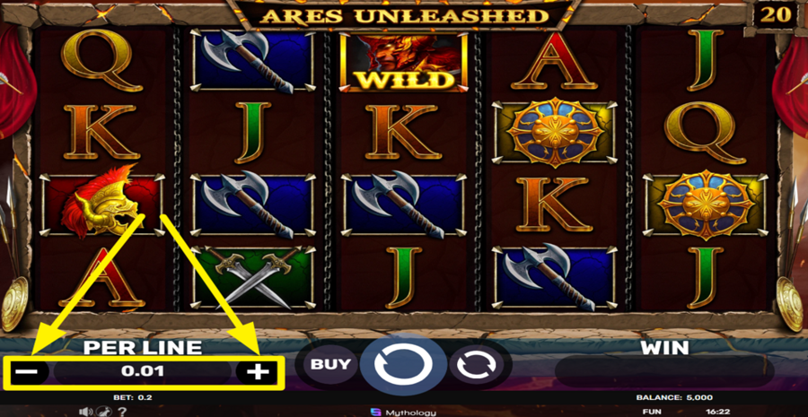 Ares Unleashed Adjust Bet