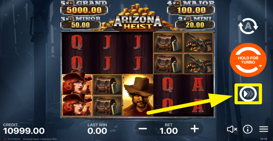 Arizona Heist Hold And Win Turbo