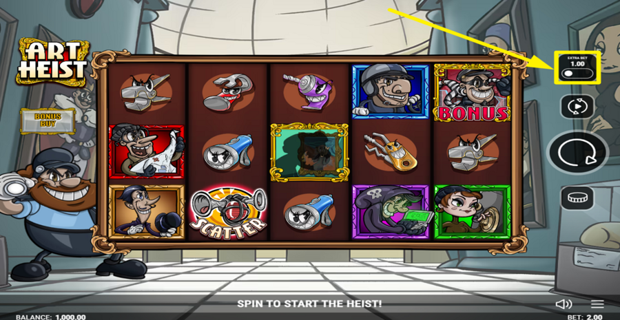 Art Heist Extra Bet