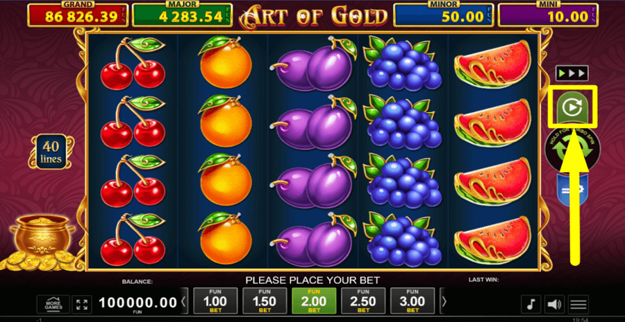 Art Of Gold Golden Coins Link Autoplay Feature