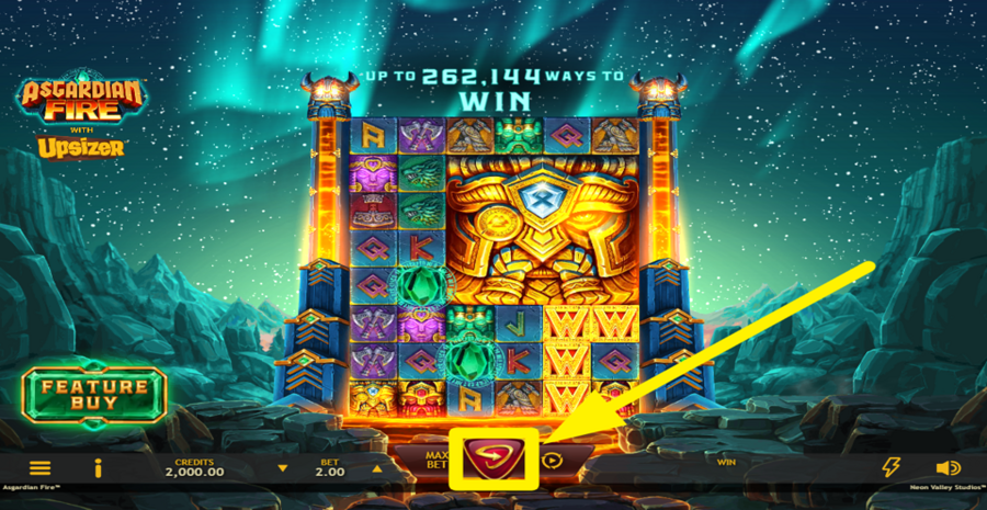 Asgardian Fire Spin Button