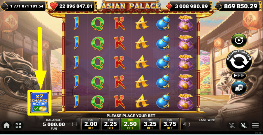 Asian Palace Chance Feature