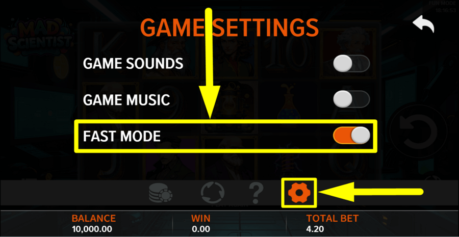 Aspect Gaming Mad Scientist Fast Mode Feature