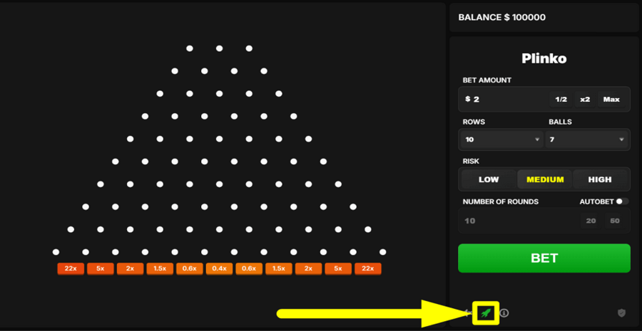 Astriona Plinko Turbo Feature