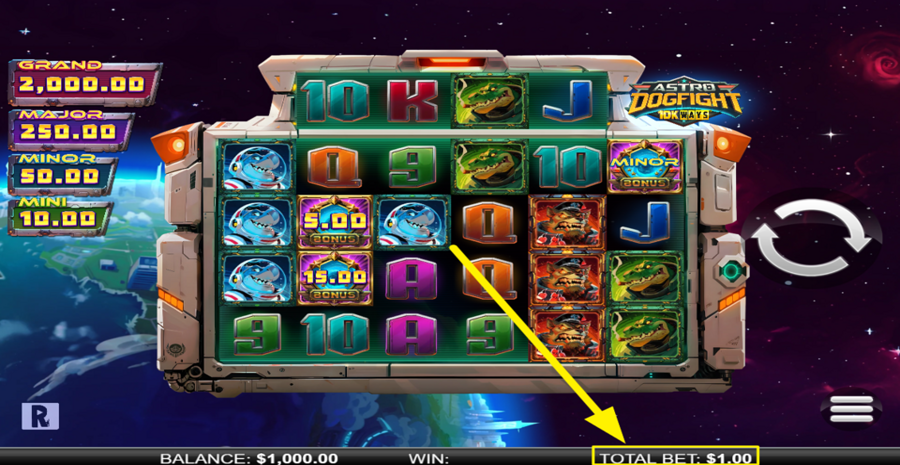 Astro Dogfight 10k Ways Adjust Bet