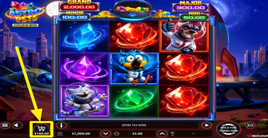Astro Pets Hold And Win Buy Bonus