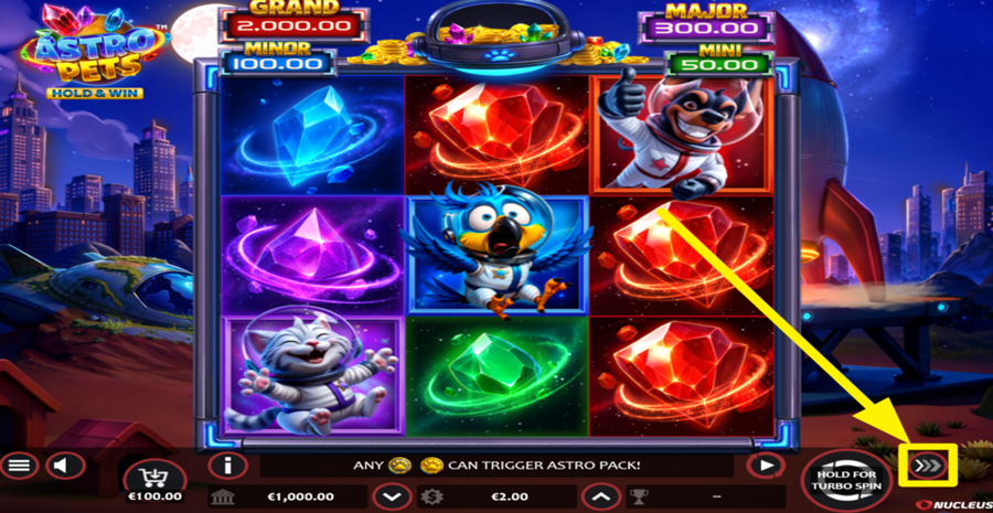 Astro Pets Hold And Win Turbo