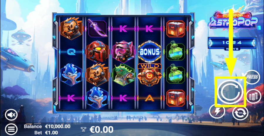 Astropop Spin Button