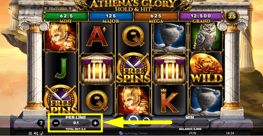 Athenas Glory Hold And Hit Bet Value