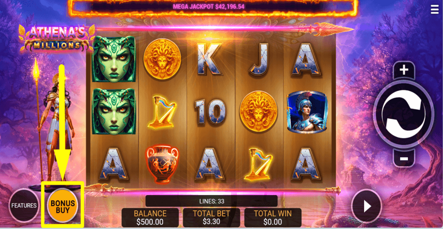 Athenas Millions Buy Feature