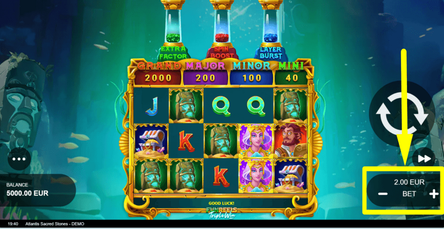 Atlantis Sacred Stones Bet Value