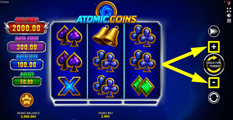 Atomic Coins Running Wins Bet Value