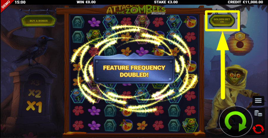 Attack Of The Zombees Wildenergy Golden Bet Feature