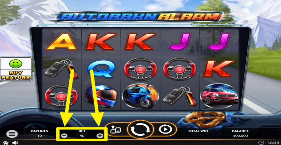 Autobahn Alarm Adjust Bet