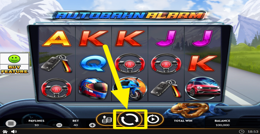 Autobahn Alarm Spin Button