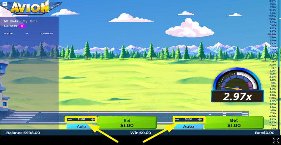 Avion Adjust Bet