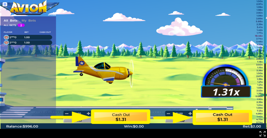 Avion Cash Out