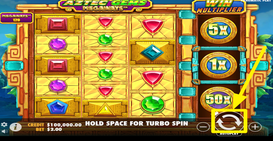 Aztec Gems Megaways Spin