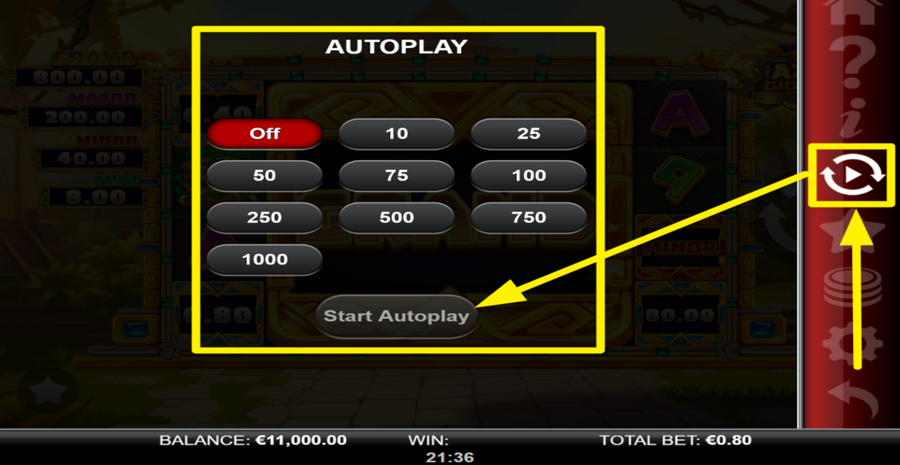 Aztec Gigablox Autoplay