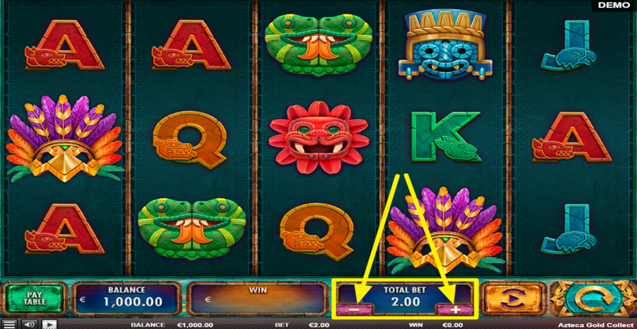 Azteca Gold Collect Adjust Bet