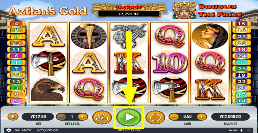 Aztlans Gold Play Button