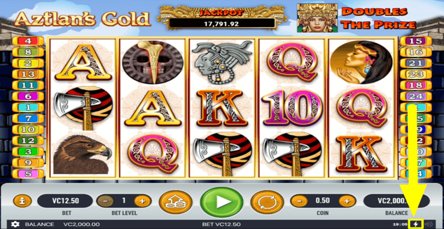 Aztlans Gold Quick Spin Feature