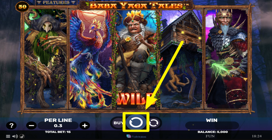 Baba Yaga Tales Spin Button