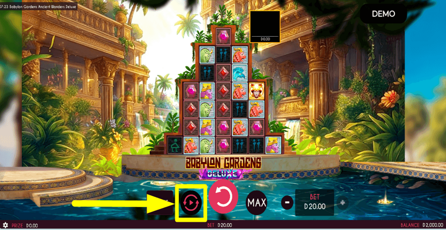 Babylon Gardens Ancient Wonders Deluxe Autoplay Feature