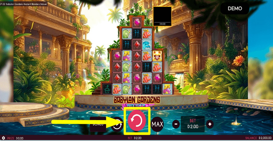 Babylon Gardens Ancient Wonders Deluxe Spin Button