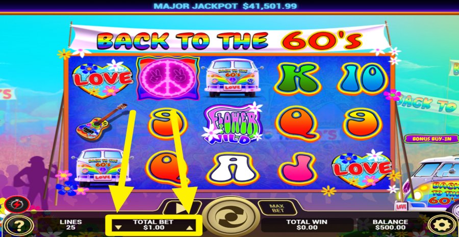 Back To The 60s Adjust Bet