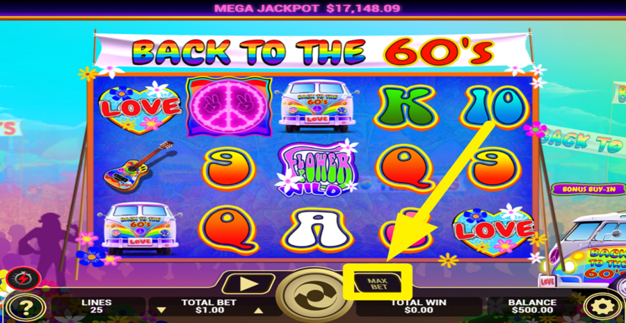 Back To The 60s Max Bet