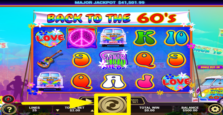 Back To The 60s Spin Button
