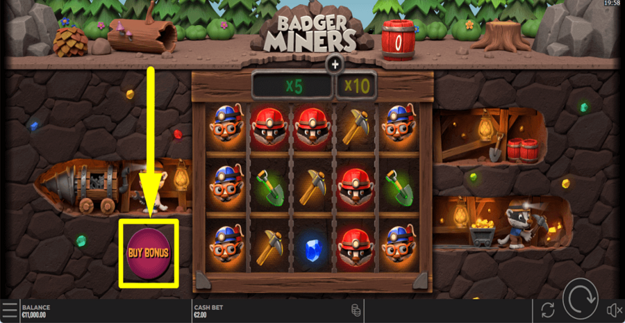 Badger Miners Buy Feature