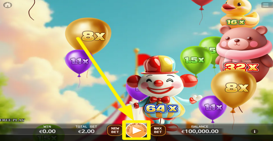Balloon Joker Spin