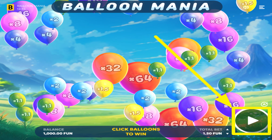 Balloon Mania Review, Bonuses & Free Play (97% RTP)
