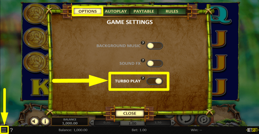 Bamboo Rush Turbo Feature