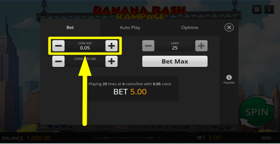 Banana Bash Rampage Coin Size