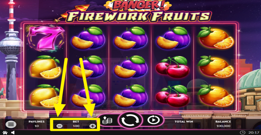 Banger Firework Fruits Adjust Bet