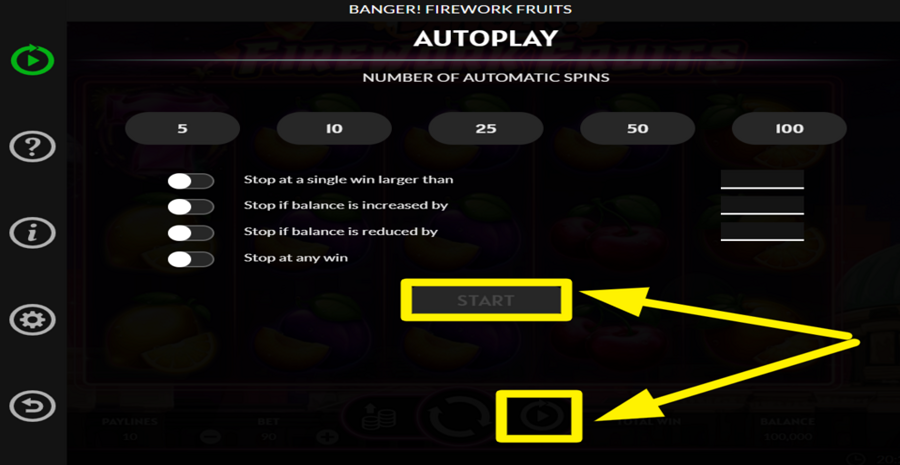 Banger Firework Fruits Autoplay