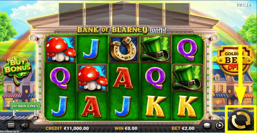 Bank Of Blarney Spin Button