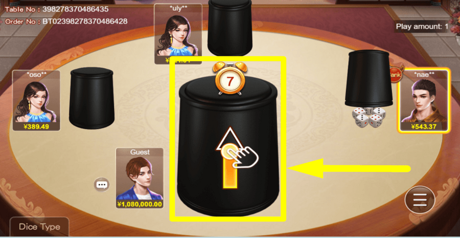 Banker Dice Bull Lift Cup