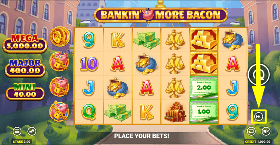 Bankin More Bacon Fast Play Feature