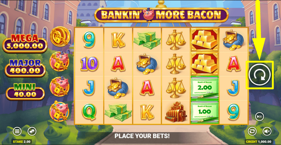 Bankin More Bacon Spin Button