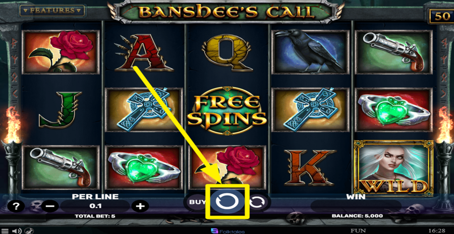 Banshees Call Spin Button