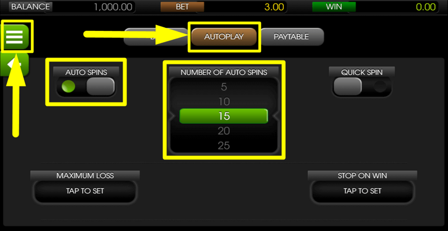 Barbary Coast Autoplay Feature