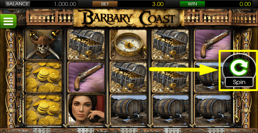 Barbary Coast Spin Button
