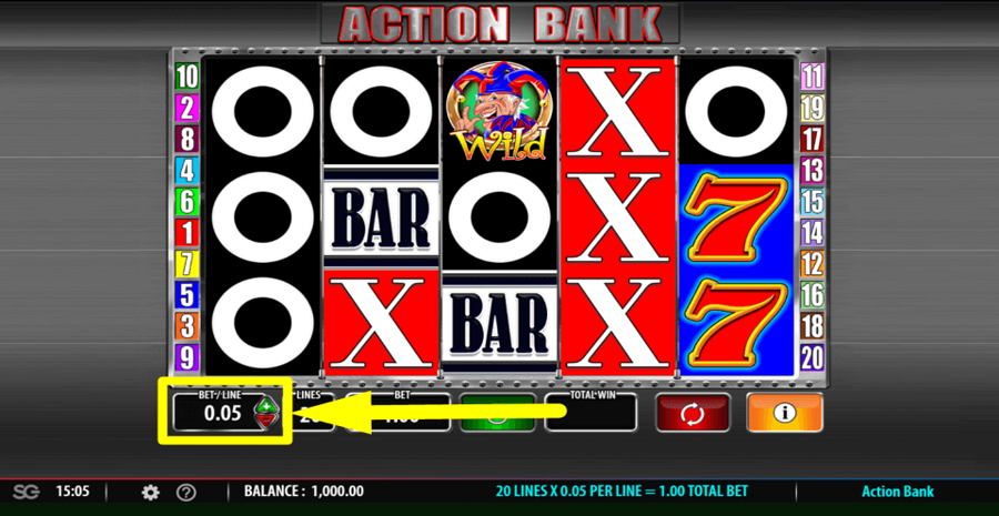 Barcrest Action Bank Bet Value