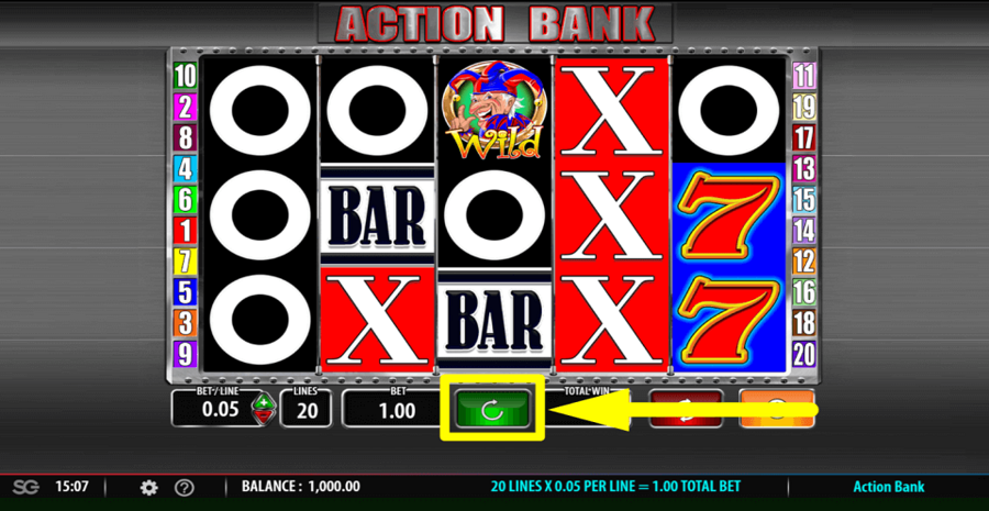 Barcrest Action Bank Spin Button