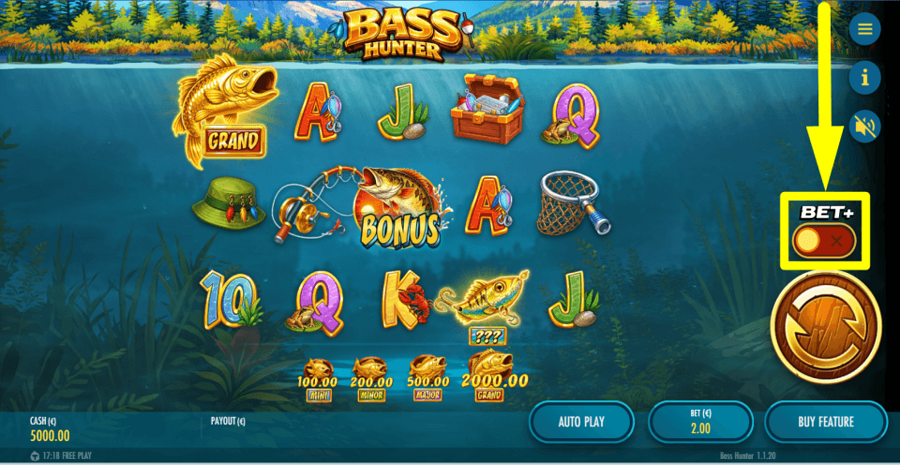 Bass Hunter Bet Plus Feature