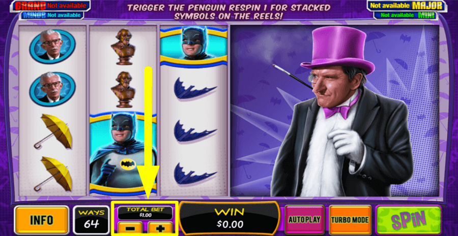 Batman And The Penguin Prize Total Bet